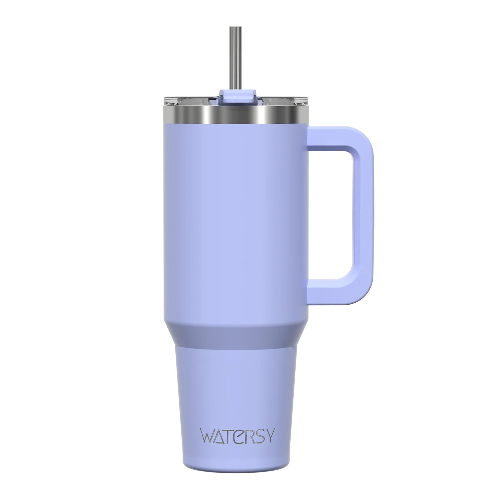 WATERSY 20/30/40oz Tumbler with Handle & Straw, Large Capacity Stainless Steel Thermal Cup, Vacuum Insulated Mug for Car, Travel
