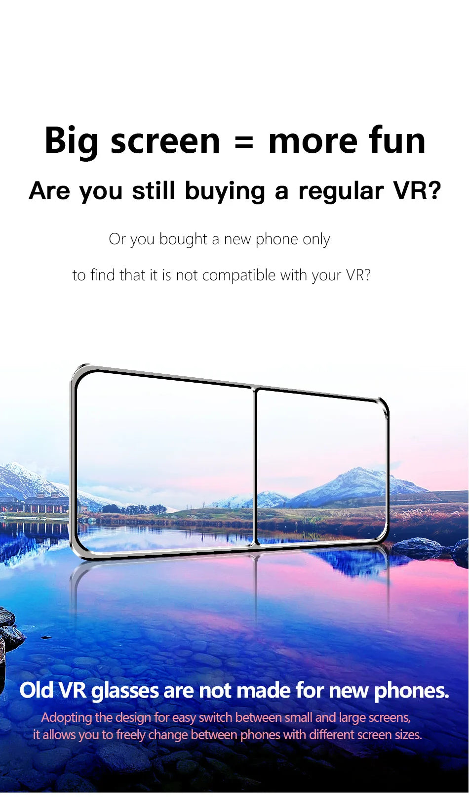 Cell Phone Virtual Reality 3D VR Glasses Helmet Headset Devices Lenses Goggle Smart Smartphone Mobile Realidade Game Viewer Viar