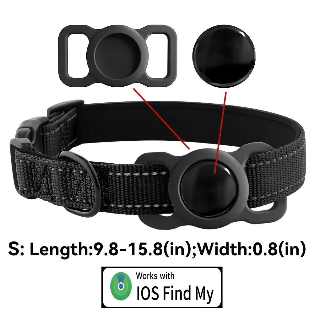 Pet Bluetooth Tracker for iOS Dog Mini Tracking for Apple Find My Dog Cat Collars Anti Lost Smart Tag Adjustable Pet Locator