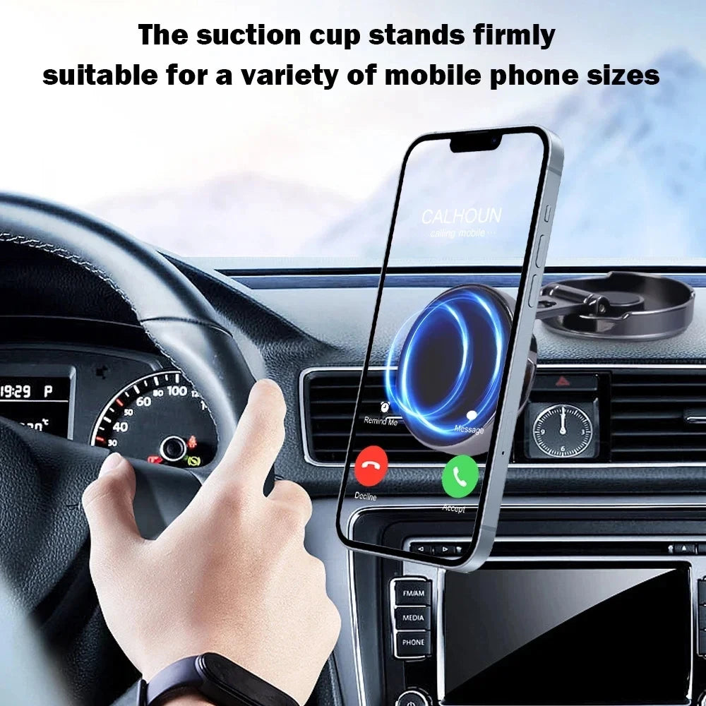2026 Mobile Phone Stand Strong Magnetic Car Holder 720° Foldable Round Bracket Support for Universal Phones Mount Holders In Car
