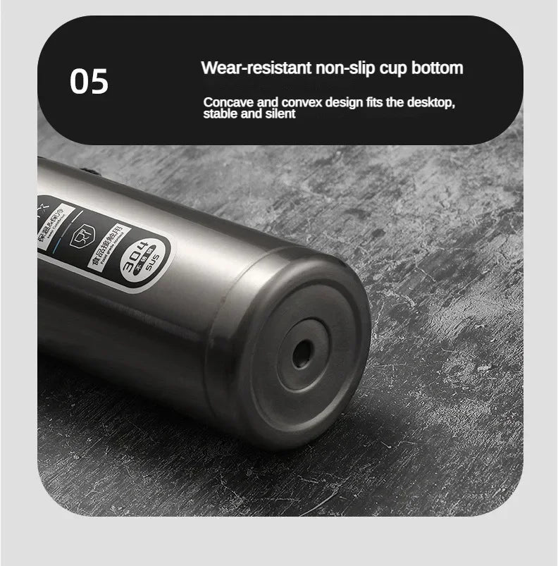 New Vacuum Flask Portable Cups Stainless Steel Thermos Bottle with LED Temperature Display Sus304 Tea Water Bottle