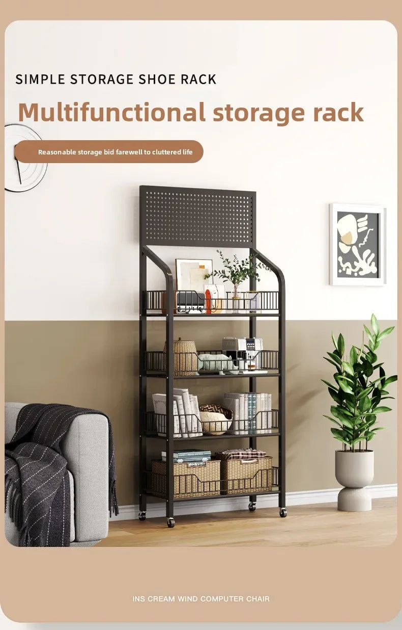 Multi-layer Removable Supermarket Snack Shelves Cart Convenience Store Checkout Page Home Storage Shelves Kitchen Island
