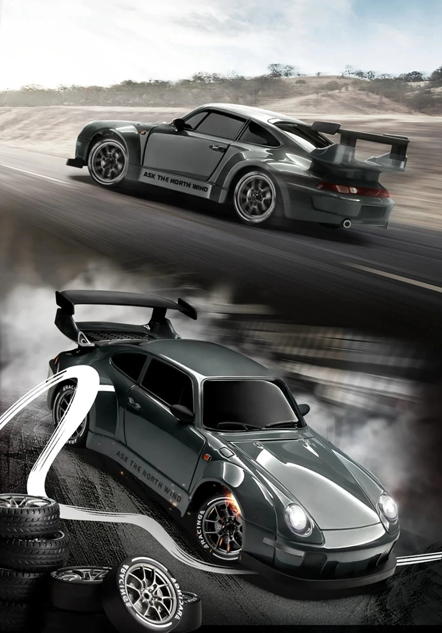 4WD Remote Control Drift Car Full Size 1:24 Mini Remote Control Racing Car Model 2.4G Radio High Speed 4X4 RC Car Vehicle Toy