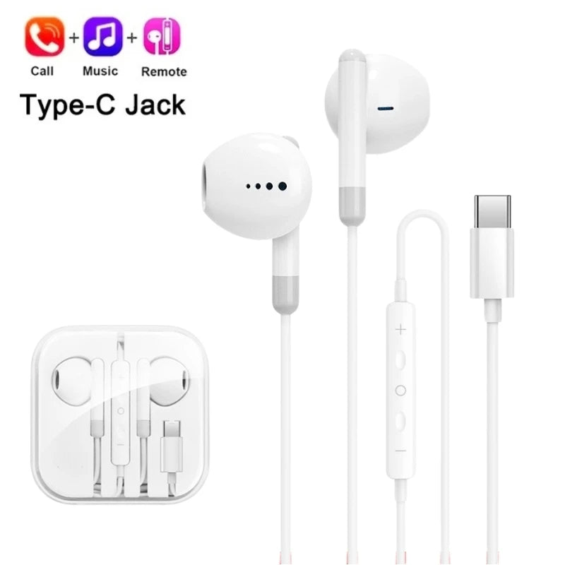 Auriculares USB-C HiFi con Micrófono - Compatible iPhone y Samsung