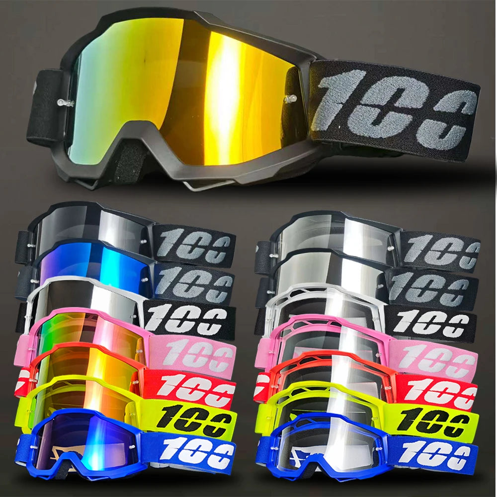Gafas Motocross Universales – Lente PC Antipolvo y Viento Moto