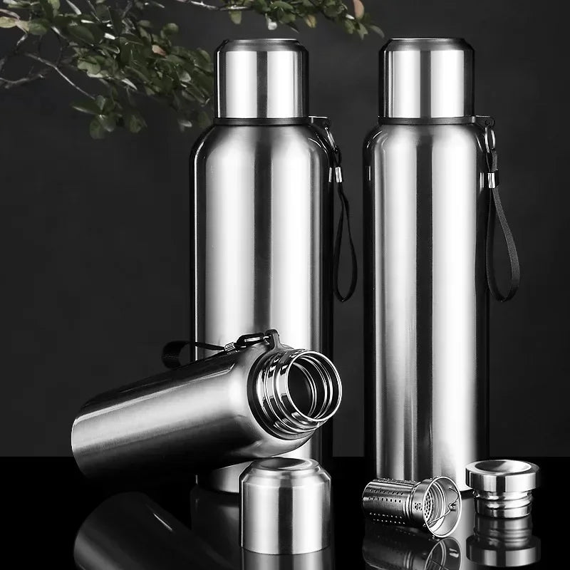 Large Capacity Stainless Steel Insulated Tumbler Cold Heat Retention Travel Thermal Mug Flask For Coffee Tea Water Outdoor Daily