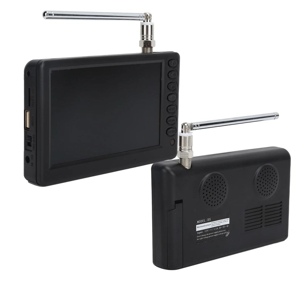 Digital Television LEADSTAR 5‑Inch Pocket Digital TV Portable FM ATV Bracket High‑Resolution Mini TV Multifunctional Mini TV