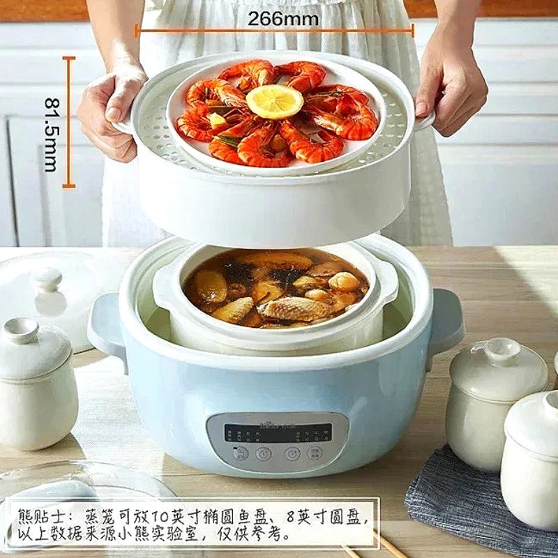 New household multi-functional three-layer stainless steel large-capacity vegetable boiler electric steam engine