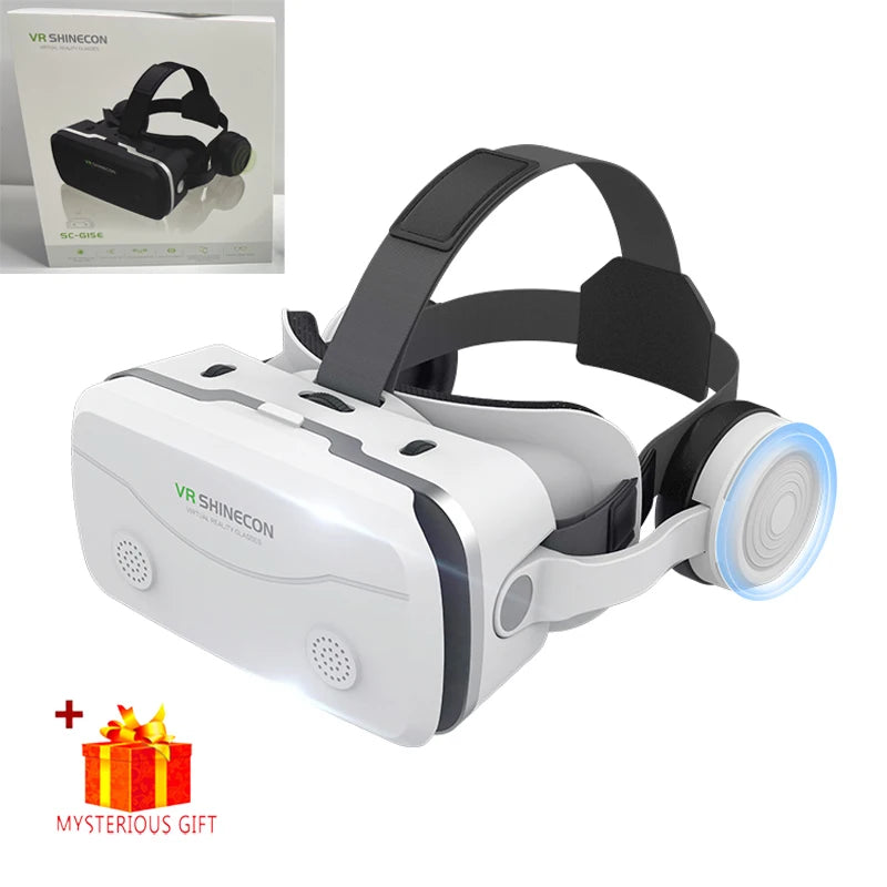 Virtual Reality VR Glasses 3D Headset Devices Viar Helmet Goggles Lenses Smart For Smartphones Phone Mobile Realidade Headphone