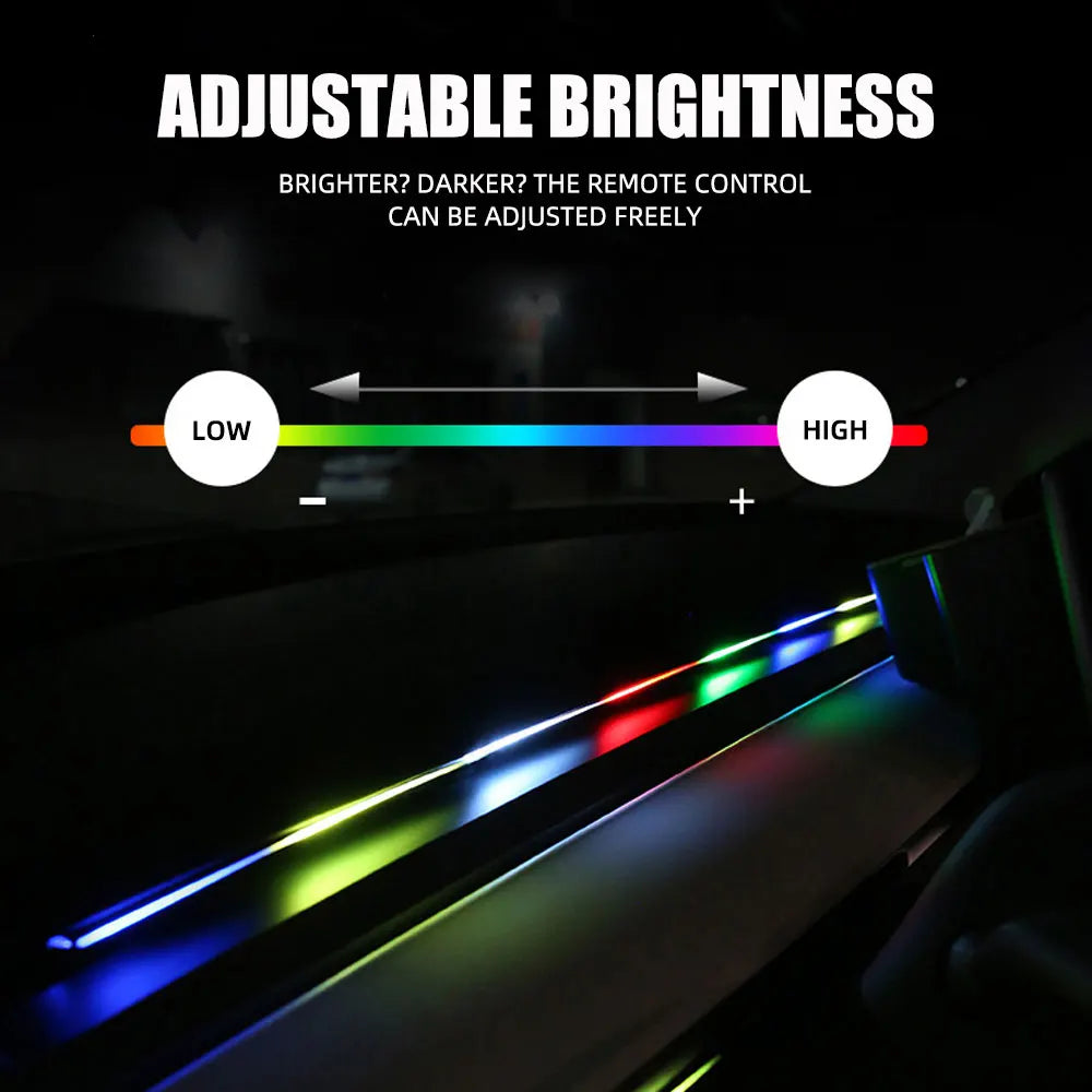 Ambient Lighting Accessories Car Ambient Lights LED Skylight Symphony RGB Interior Acrylic Strips Decoration USB APP Control
