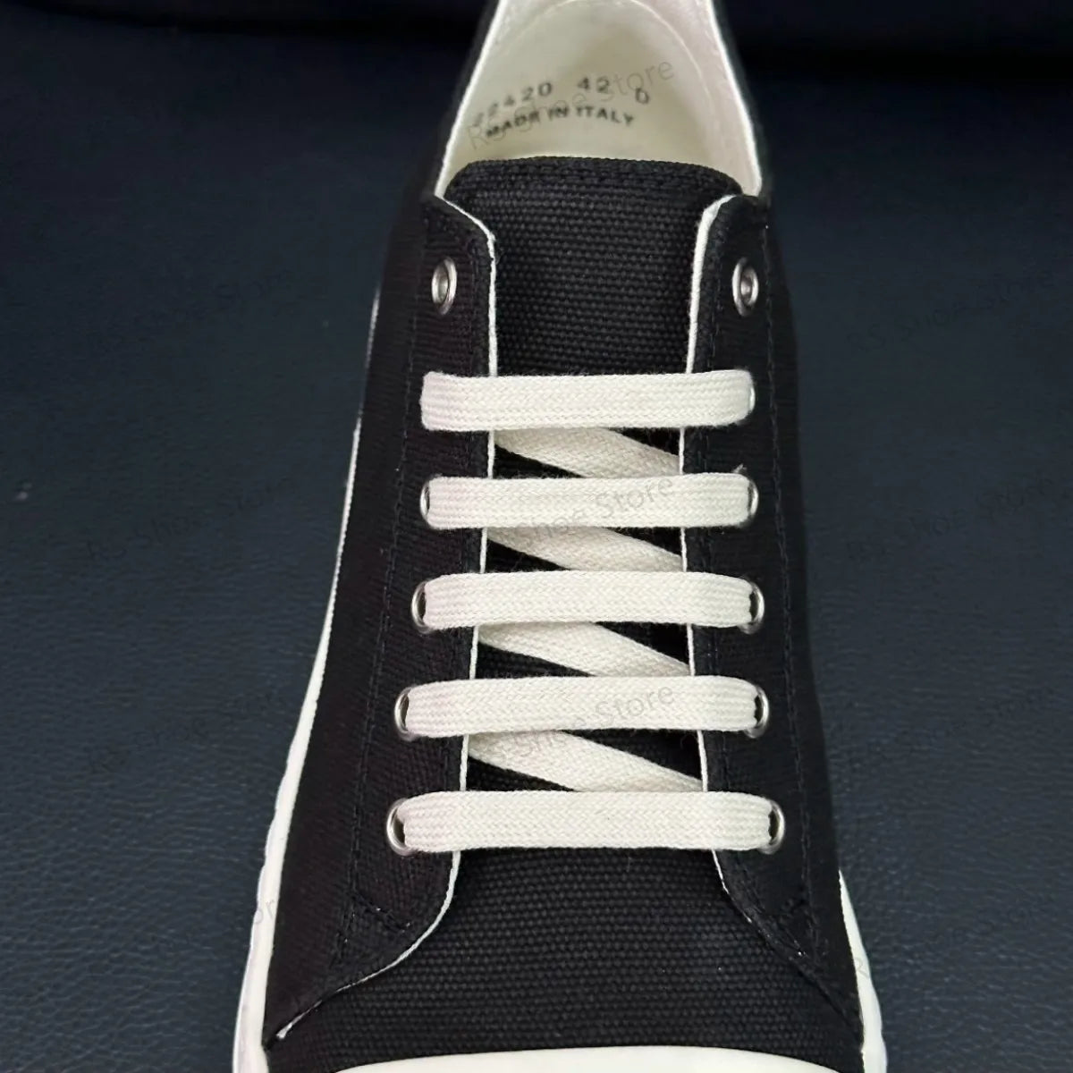 Ro Classic Men Shoe Women Sneakers Black Canvas Low Top Casual Shoes Thick Sole Lace Up Luxury Flat Sneaker