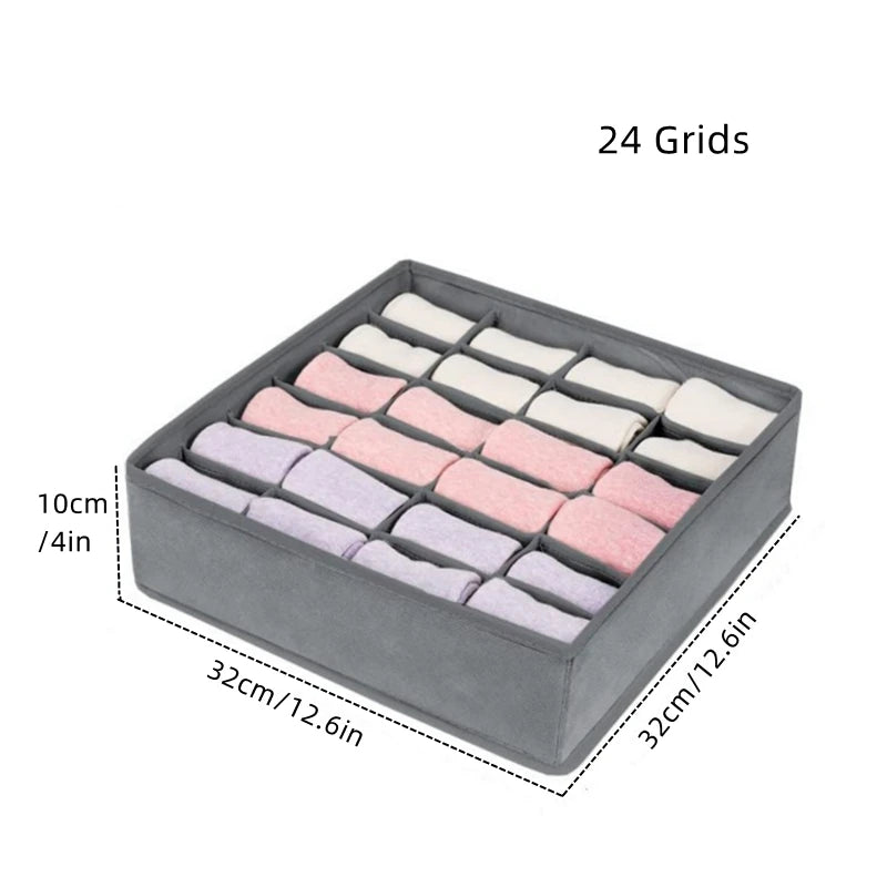 Underwear Organizer Socks Pants Bra Storage Box Cabinets Drawers Wardrobe Clothes Scarf Storage Organizer Boxes For Bedroom