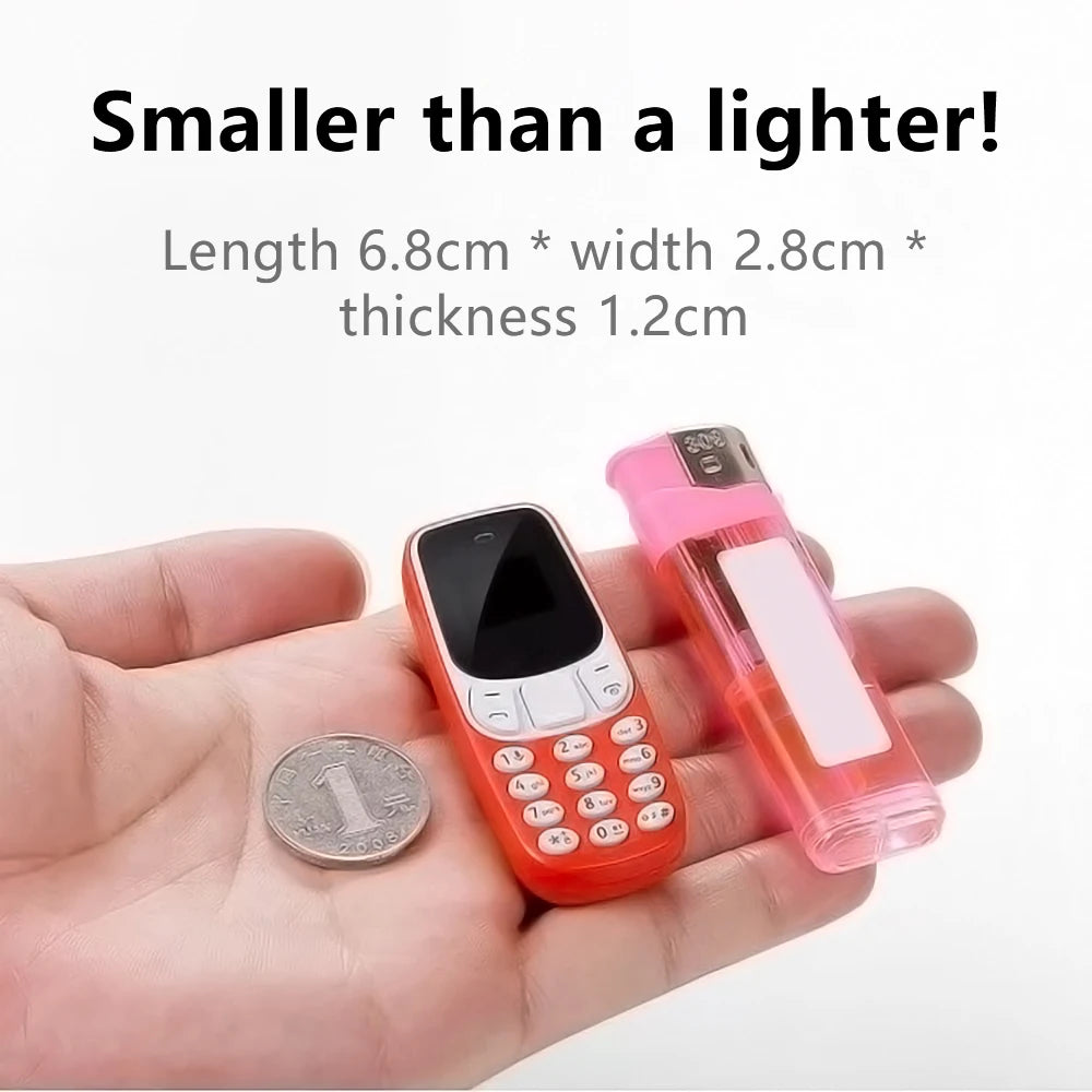 SERVO BM10 Mini Feature Phone Dual SIM Dual Standby Voice Dialing Low Radiation Mp3 Player With Earhook Pocket Cellular Phone