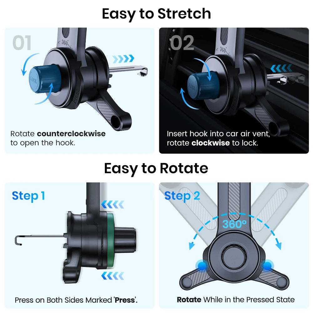 TOPK Magnetic Phone Holder Car Magnetic Car Phone Holder Mag-Safe Car Mount Powerful Air Vent ABS Stand For Smartphones