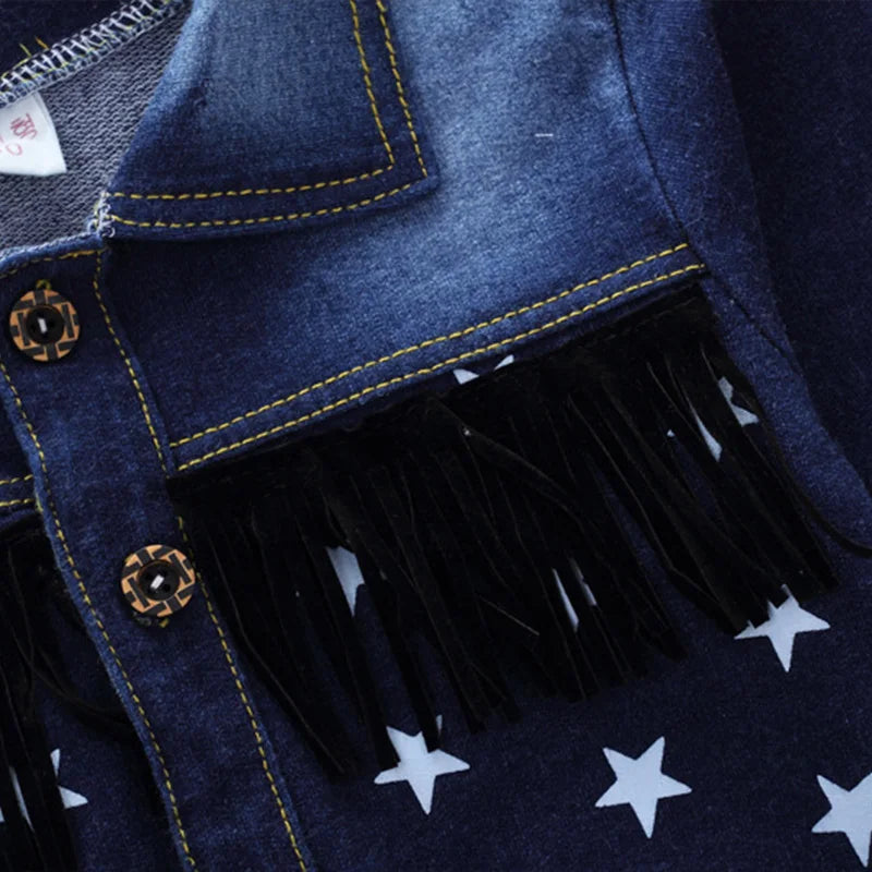 boys Spring fashion sets Children Boy 2PCS Clothing top and bottom Set Cotton Denim Coat +Solid Jeans Pants Baby Boys Outfits