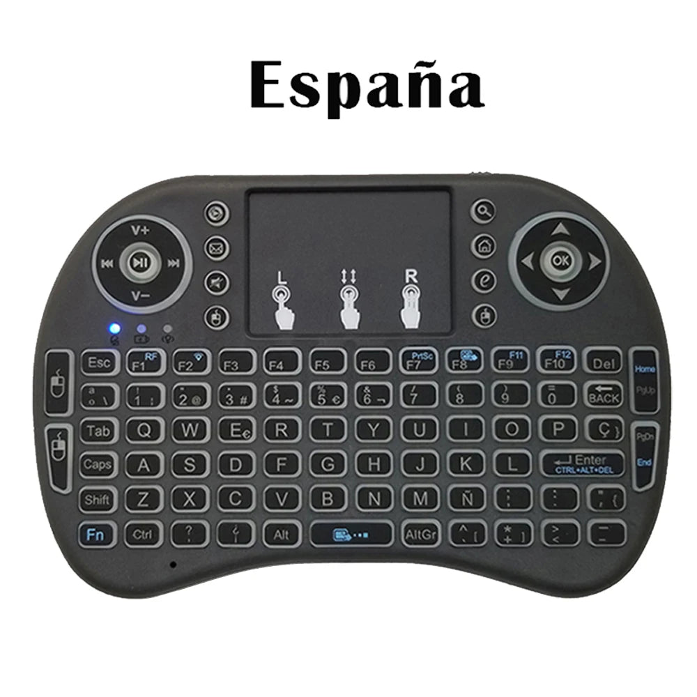 Mini Teclado Inalámbrico 2.4G con Touchpad y Retroiluminación