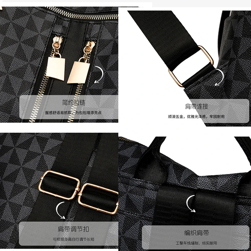 New 2026 large-capacity backpack, trendy European and American style shoulder bag, mother-daughter backpack, casual travel bag