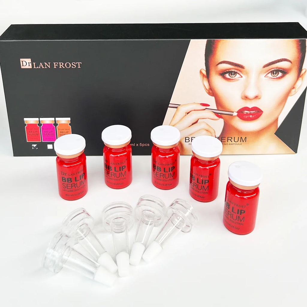 BB Cream Lip Kit Ampoule Serum Foundation Starter Kit Permanent Makeup Lip Pigment(Red Orange Pink)