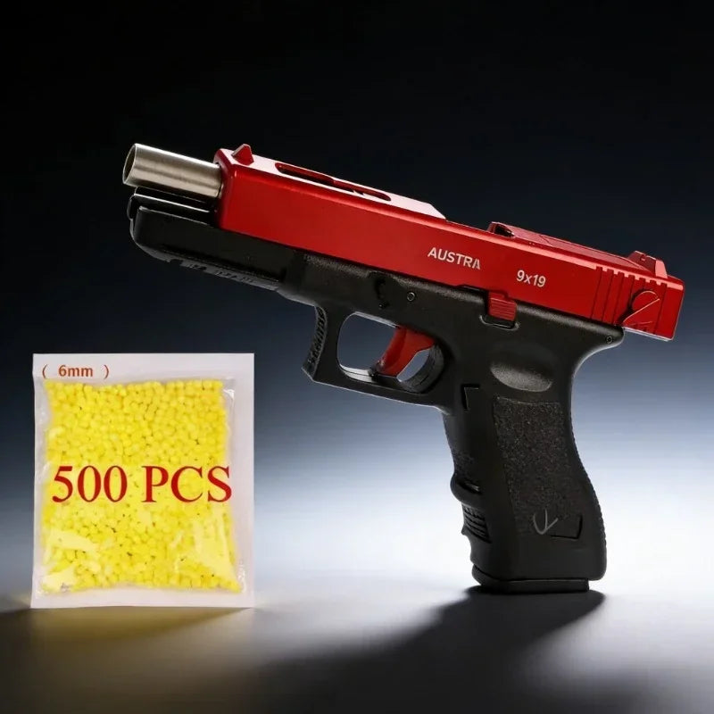 G17 Alloy Toy Gun Realistic Look Detachable Design with Free Aiming Device Exquisite Collection Great Birthday Gift for Boys