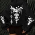 American Gothic Women's Hoodie for Autumn and Winter, New Casual and Fashionable, Suitable for Both Men and Women's Street Wear