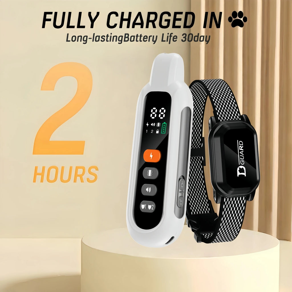 3300FT Electric Dog Training Collar Remote Control Waterproof Pet BehaviorFor 6-120lbs Puppy With Shock Vibration Anti-barking