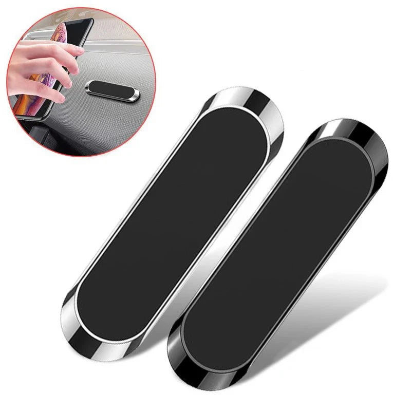 Strip Metal Magnetic Phone Holder Magnetic Car Phone Holder Stand Zinc Alloy Magnet Car GPS Support Mount Cellphone Holder Stand