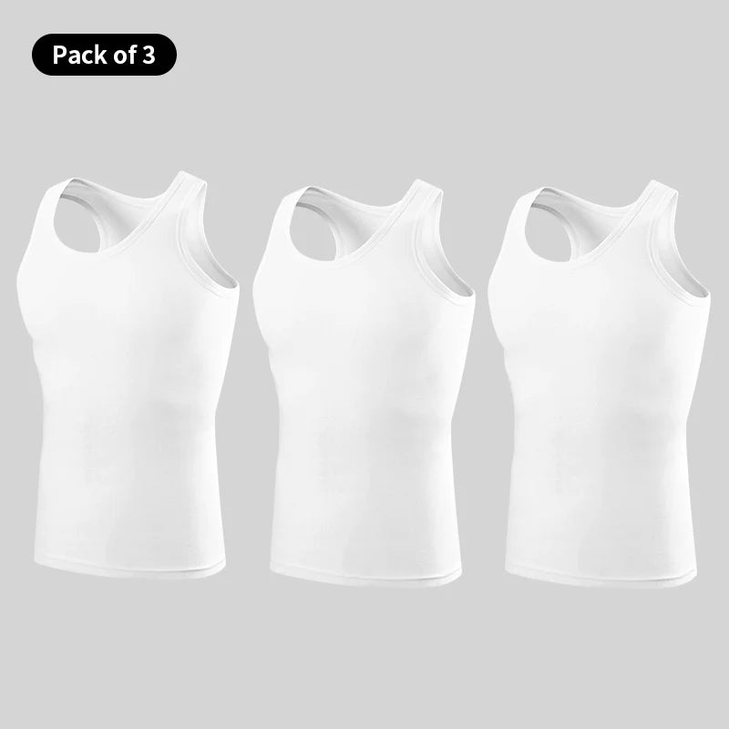1/3 Piece Men's Slim-Shouldered T-Shirt For All Seasons Youth Style Solid Color Sporty And Comfortable Suitable For Home Wear