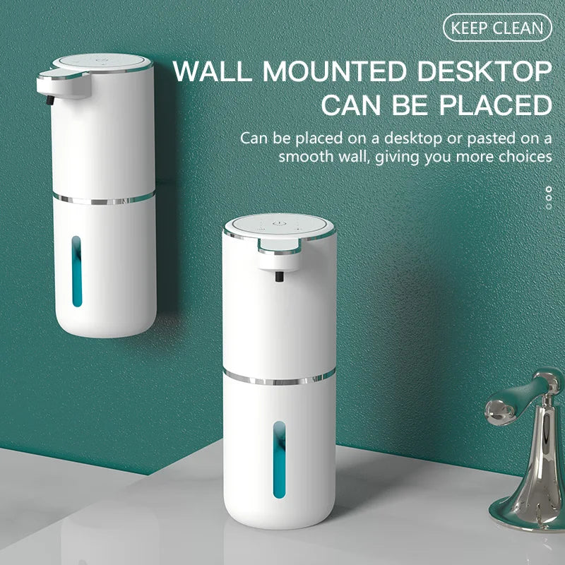 Automatic Soap Dispenser Touchless Foaming Soap Dispenser 380ml USB Rechargeable Electric 4 Level Adjustable Foam Soap Dispenser