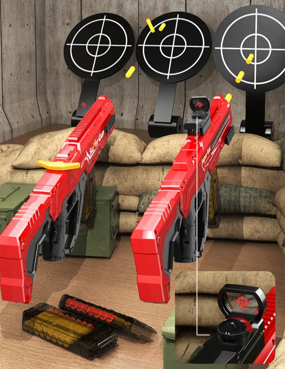 Soft Bullet Gun Toy Gun Auto-Manual Sport Game Outdoor Shooting Games Education Toy for Kids Boys Adult
