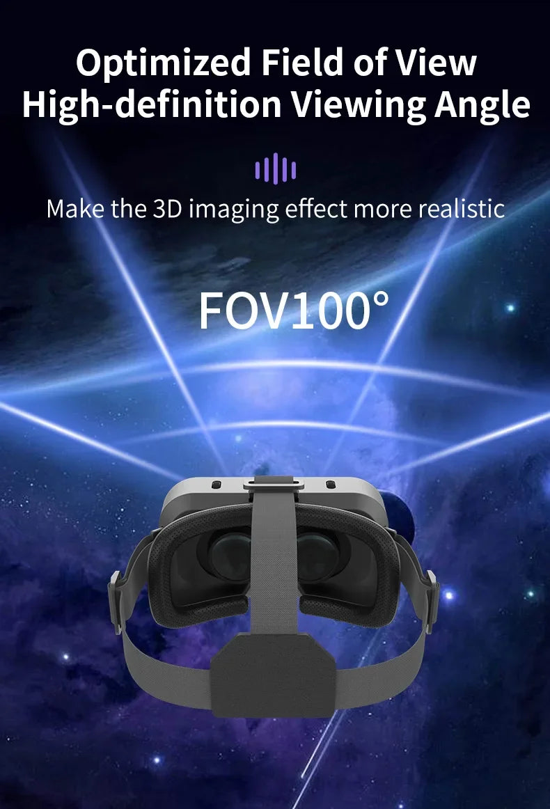 Shinecon Viar 3D VR Glasses Virtual Reality Device Helmet Lenses Headset Goggle Smart For Smartphone Cell Phone Mobile Realidade