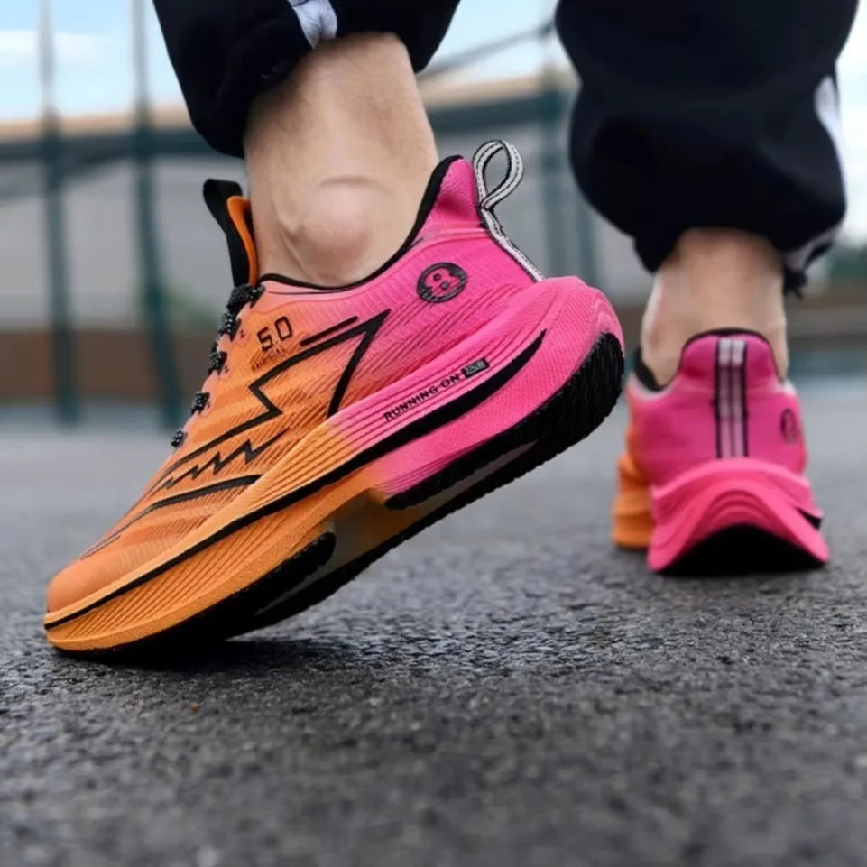 Zapatillas Running Placa de Carbono – Amortiguación Antideslizante Unisex