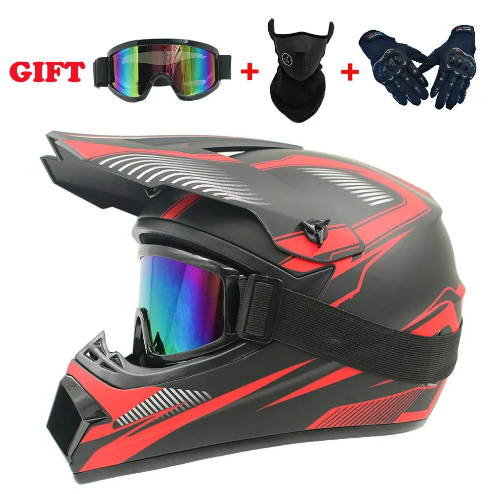 Casco Integral Moto Todoterreno | Downhill y Cross - ¡Incluye 3 Regalos!