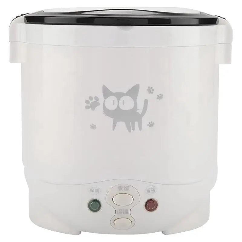A70Z Fafa】Mini Rice Cooker Car Portable Travel Rice Cooker Non-Stick Multi-Function Rice Cooker Electric Cooker EU Plug