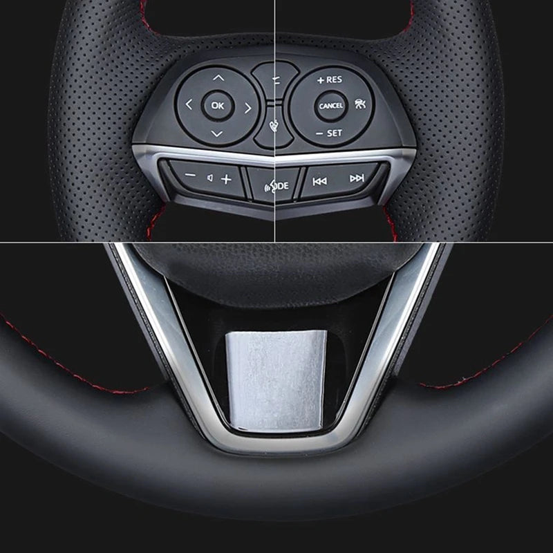 Customized Car Steering Wheel Cover Leather For Volkswagen VW Golf 4 Passat B5 1996-2003 Seat Leon 1999-2004 Polo 1999-2000