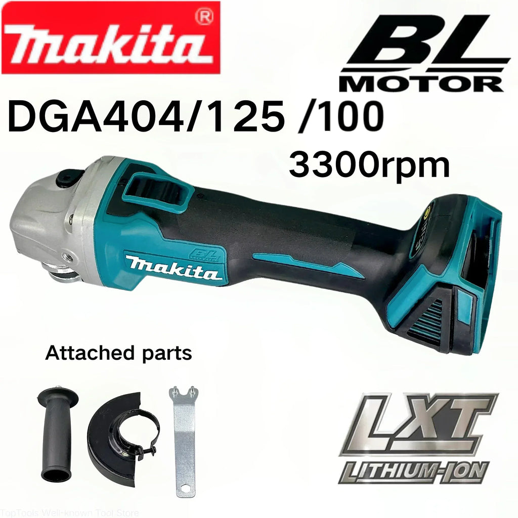 Makita DGA404 18V 6.0Ah 125mm Brushless Lithium Battery Angle Grinder Rechargeable Cutting Machine Multi-functional All-in-one B