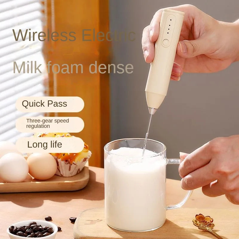 Electric Milk Frother Coffee Frother Set AA Size Kitchen Egg Beater Cream Frother Mixer for Coffee Lovers And Bakers