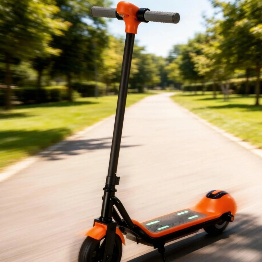 Kids Ride on Electric Scooter with Aluminum Frame and IPX5 Waterproof for Outdoor Play Time