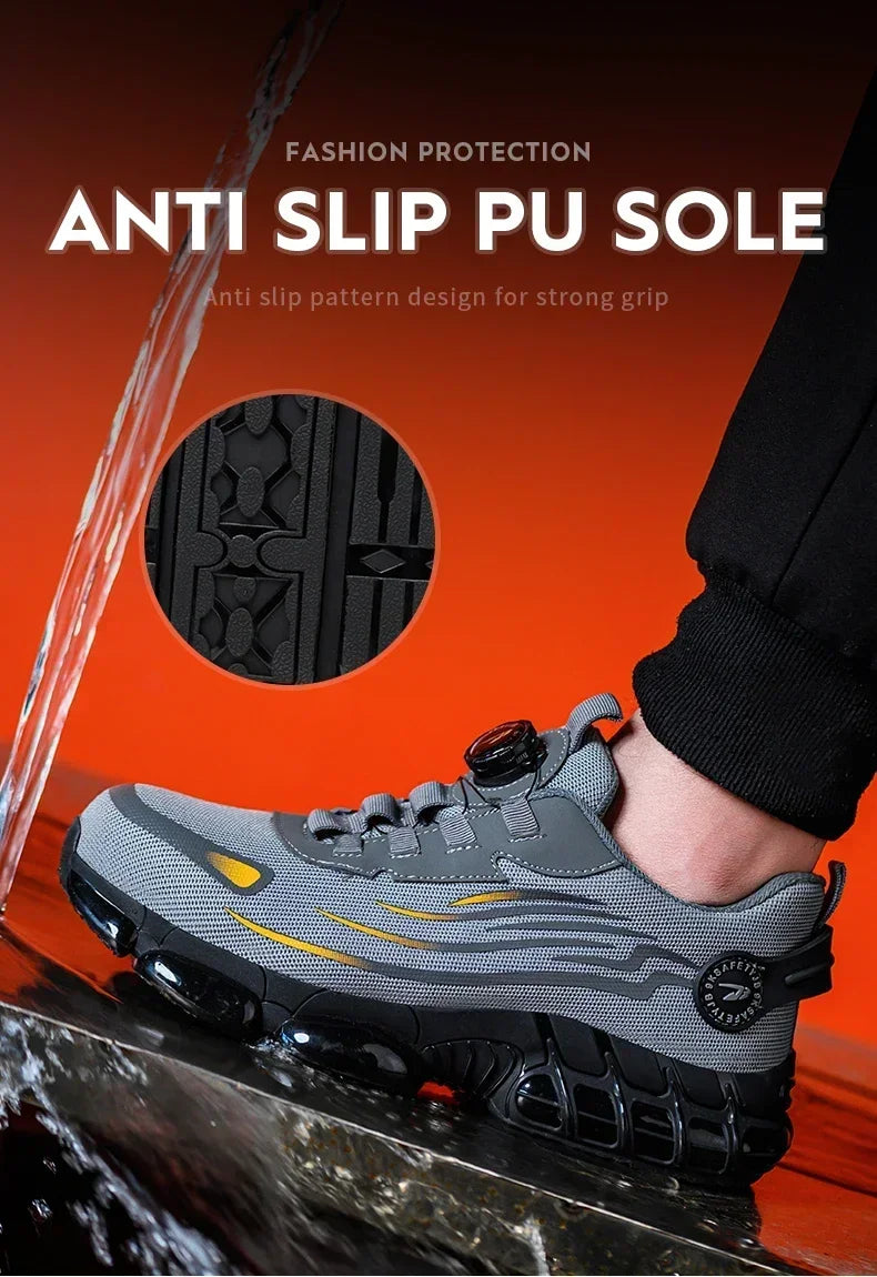Botas de Seguridad Hombre - Puntera Reforzada Antideslizante