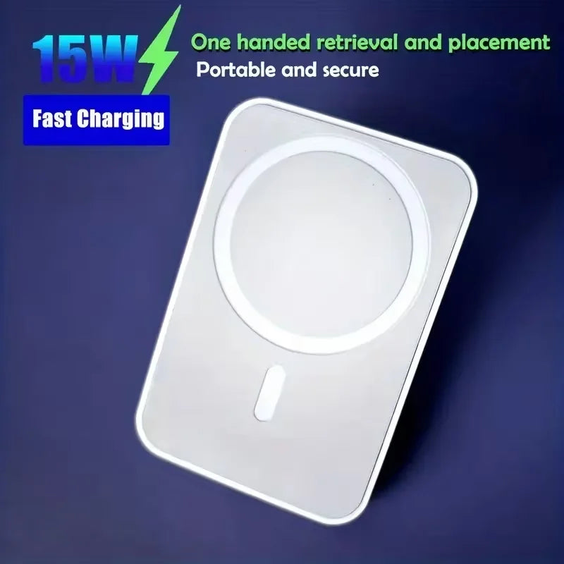 15W Compatible Magnetic Wireless Charger, Magnetic Car Wireless Charging Mount Holder For iPhone 17/16/15/14/13/12 All Mobile Se