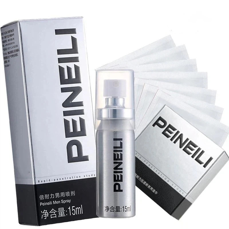 Sex Delay Spray For Men Penis Anti Premature Ejaculation Prolong Spray Enlargment Lubricante ,12pcs Lasting Sex Wipes