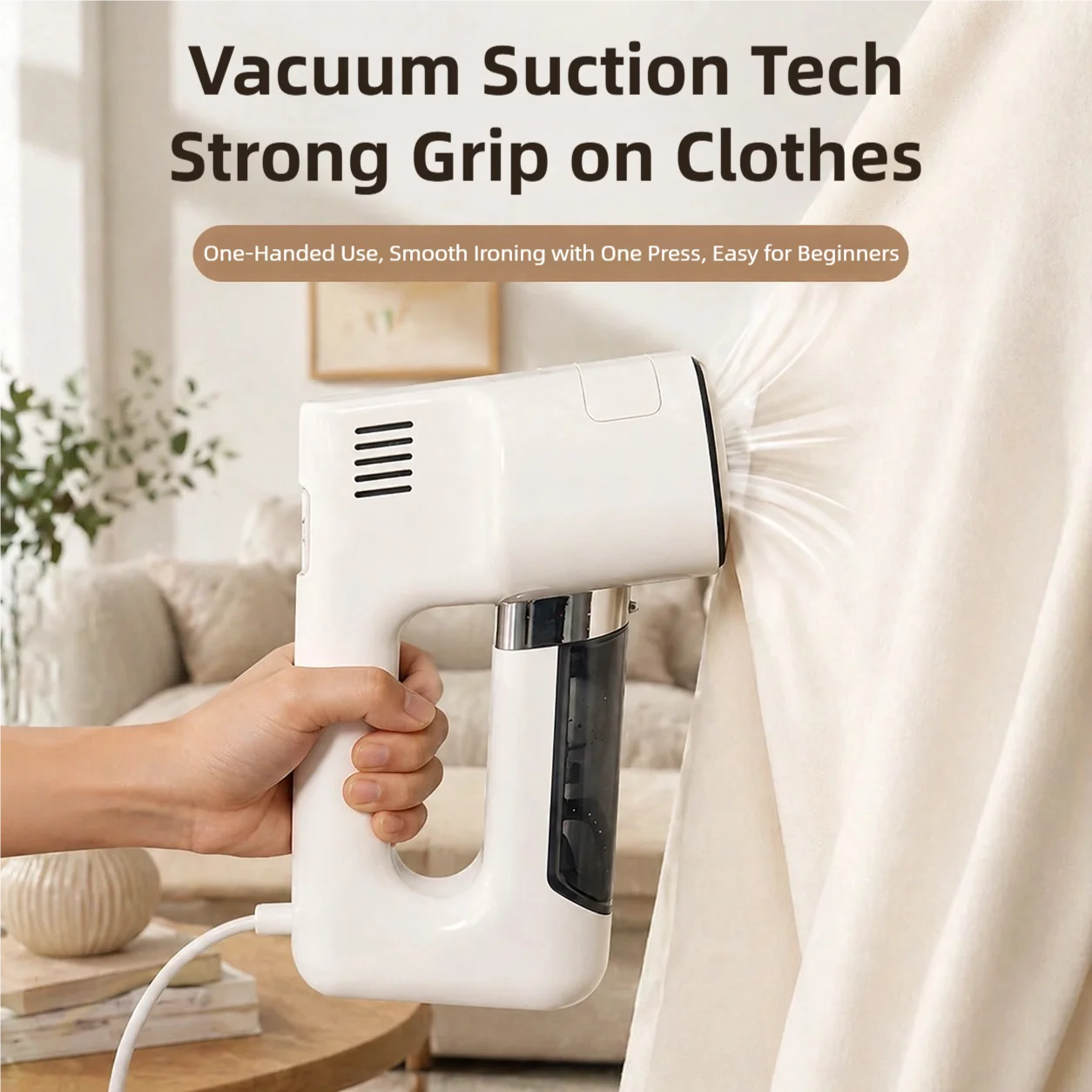 TINSOL Vacuum Suction Steam Hanging Iron 1200W Home Use with Two-Level Suction Ironing Machine, Dry and Wet Dual-Use Steam Iron