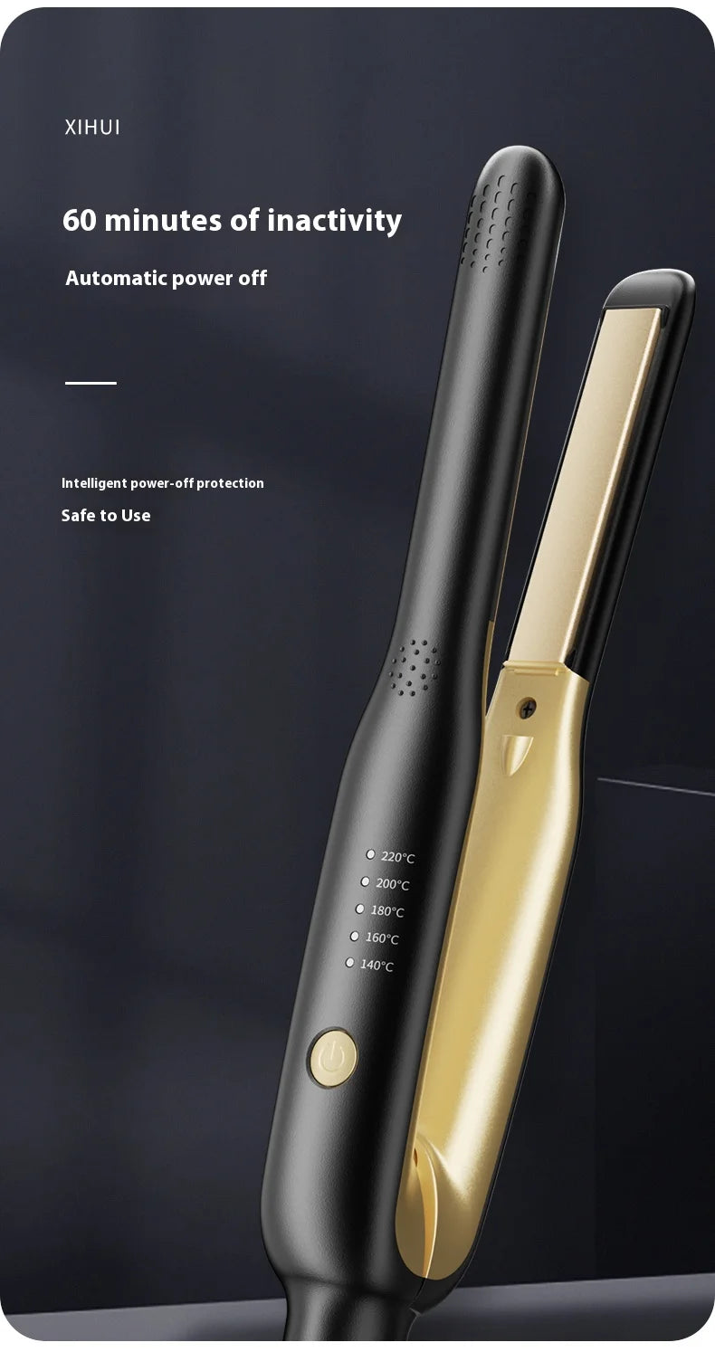 Mini Hair Straightener Ceramic Negative Ion Straightening Flat Iron Adjustable Temperature Hair Straightening Clip