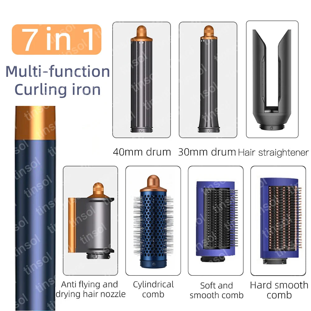 TINSOL 7-in-1 Air Styling Hair Dryer, 110,000 RPM High-Speed Hair Care, Ionic Hair Dryer, Automatic Curling Set
