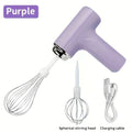 Electric Egg Beater Wireless Electric Food Mixer Handheld Mixer with 3 Speed Settings Baking Dough Cake Cream Milk Whisk