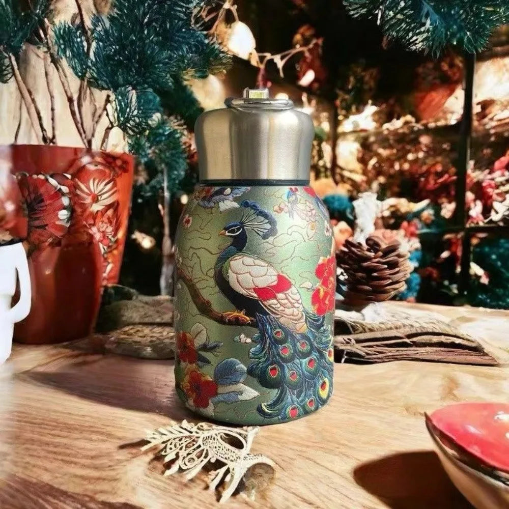 Cute 300ml Mini Insulated Cup Double Wall 304 Stainless Steel Water Bottle Leak-Proof Coffee Mug Vacuum Handy Cup Pocket Cup