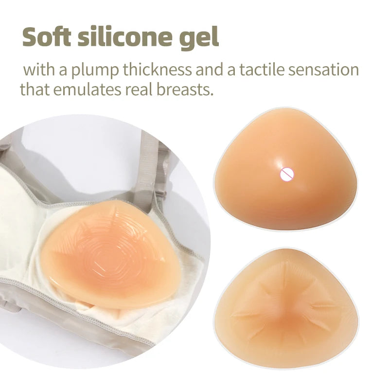 LERVANLA Mastectomy Silicone Boobs Form Underwear 2-In-1 Post-Surgery Bra With Fake Breast For Chest Prosthesis Enhancement