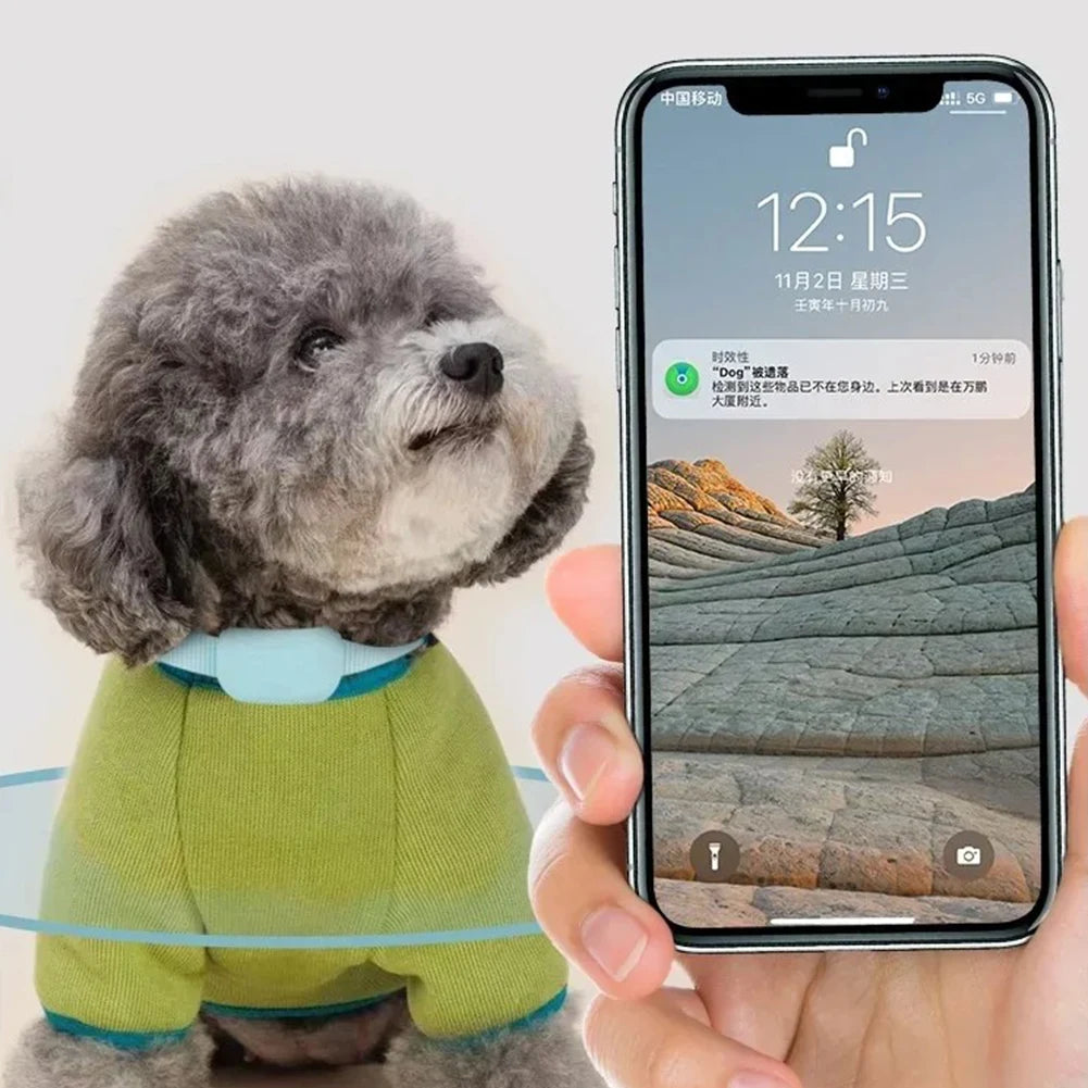 Waterproof Pet GPS Tracker - Dog & Cat Locator, with Adjustable Collar Anti Lost Dogs Real-time Tracking Device for iOS/Android