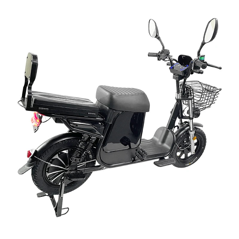 Electric Bike 16” Delivery Electric Bicycle Manufacture 800W 60V Lithium Battery Black E-bike