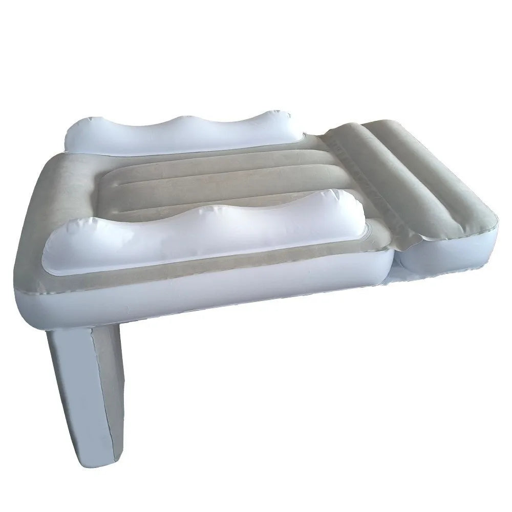 PVC Material Airplane Bed Inflatable Heavy Duty Kids Travel Bed Sleeping Cushion Hold Up To 88LBS Air Bed Seat Extender