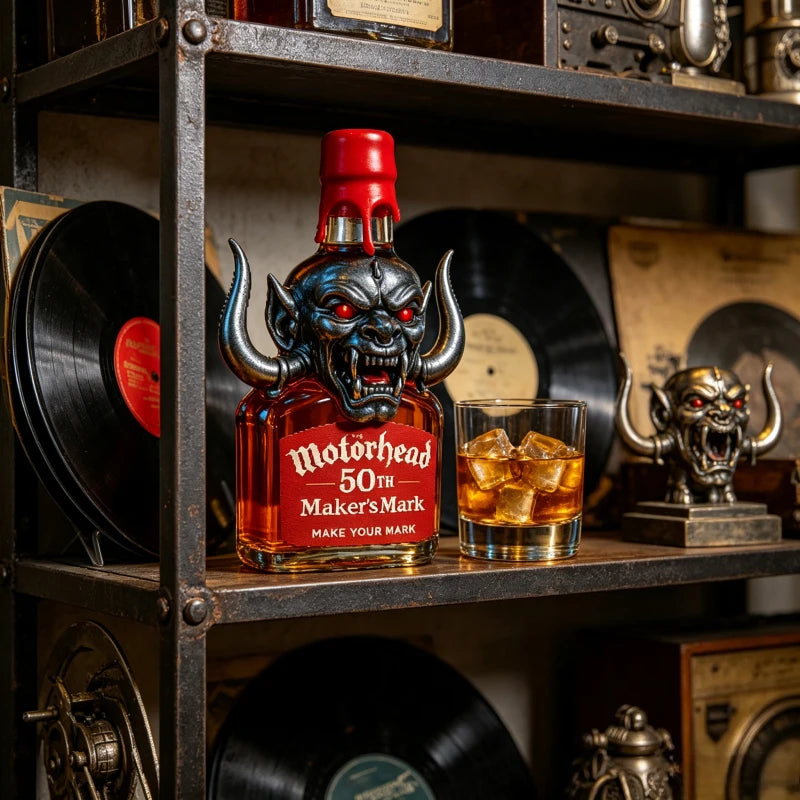 Rock Legend Motorhead 50TH Memorial Whiskey, Hardcore American Bar Collection Liquor